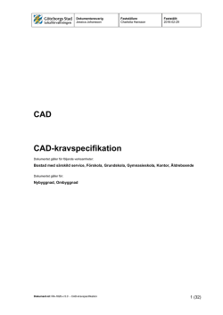 CAD-kravspecifikation