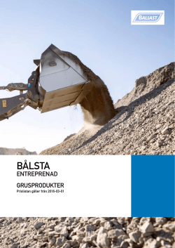 Prislista - Ballast