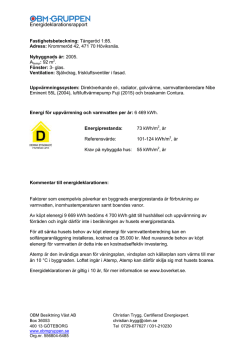 O3879 Tångeröd 1-85 Krommeröd 42 Energideklaration