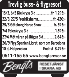 Trevlig buss- & flygresor!