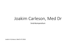 Joakim Carleson, Med Dr