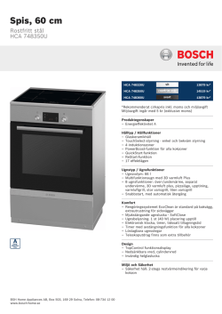 Bosch HCA 748350U
