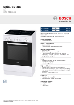 Bosch HCA 622128U
