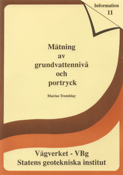 Page 1 Page 2 Page 3 Mätning ?ᎸᏙ grundvattennivå och portryck