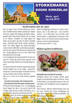 Kirkebladet - Stokkemarke.dk