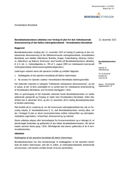 Beredskabsstyrelsens udtalelser over forslag til RBD