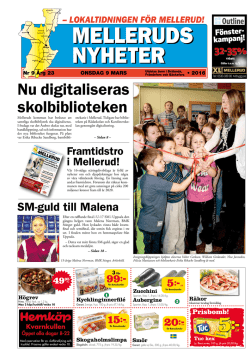 lokaltidningen f&ouml;r mellerud!