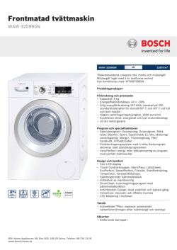 Bosch WAW 32599SN