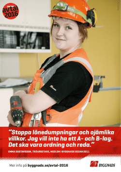Flygblad: Emma Gustavsson, träarbetare