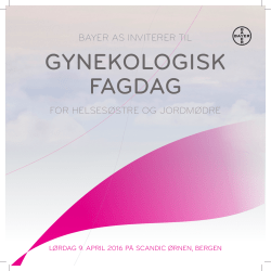 Invitasjon til gynekologisk fagdag Bergen