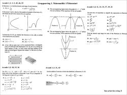 Gruppeøving 1. Matematikk 1/Teknostart