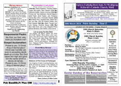 Palm Sunday 20th March 2016