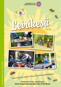 Leirikesä 2016 -esite - Tampereen seurakunnat