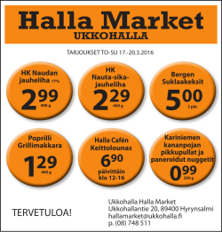 Halla Market - Ukkohalla.fi