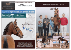 Brochure for 2016 - Stutteri Volstrup