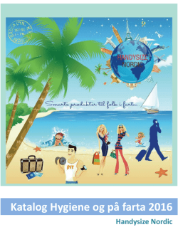 Katalog Hygiene og på farta 2016