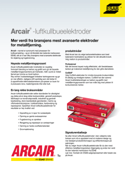 Arcair® -luftkullbueelektroder