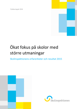 Ökat fokus på skolor med större utmaningar