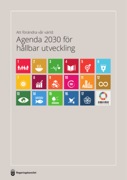 Agenda 2030 för hållbar utveckling (sve)