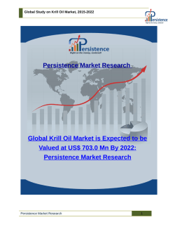 Global Study on Krill Oil Market, 2015-2022