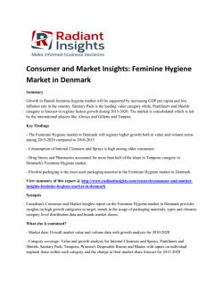 Denmark Feminine Hygiene Market Size, Share, Growth Report By Radiant Insights, Inc