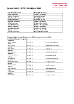 sportsernæring 2016