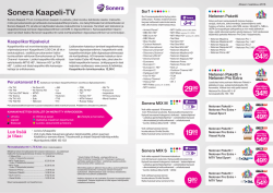 Kaapeli-TV:n ohjelmapalvelut
