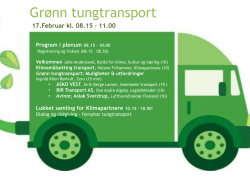 Grønn tungtransport