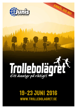 19-23 juni 2016 - Trollebolägret