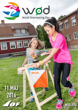 11 MAJ 2016 - World Orienteering Day