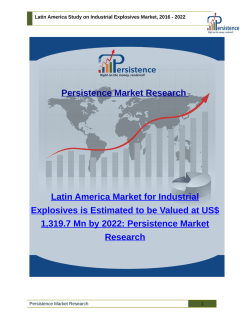 Latin America Study on Industrial Explosives Market, 2016 - 2022