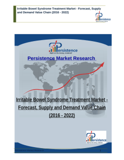Irritable Bowel Syndrome Treatment Market - Forecast, Supply and Demand Value Chain (2016 - 2022)
