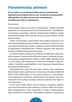 Palvelimista pilveen - Suomen Digitalisoinnin Historia 1995–2015