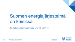 Suomen energiajärjestelmä on kriisissä