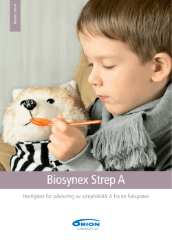 Biosynex Strep A - Orion Diagnostica