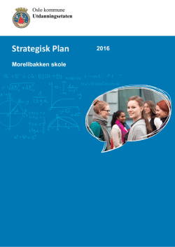 Strategisk Plan - Morellbakken skole