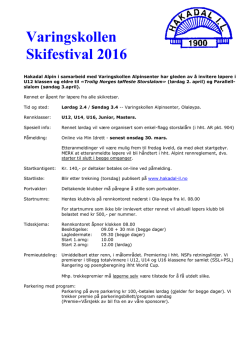 Varingskollen Skifestival 2016