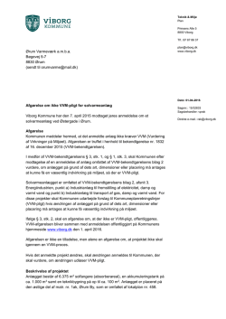 Afgørelse om ikke VVM-pligt for solvarmeanlæg Viborg Kommune