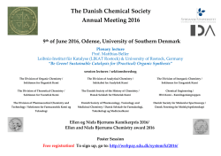 Flyer - The Danish Chemical Society