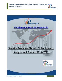 Sinusitis Treatment Market : Global Industry Analysis and Forecast 2016 - 2022