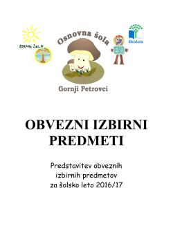 brošuri - OŠ Gornji Petrovci