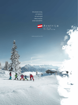 Avstrija - Počitniški vodnik – zima 2015/16
