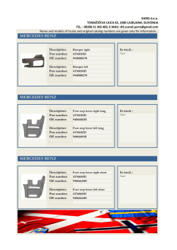 Katalog MERCEDES-BENZ-AXOR