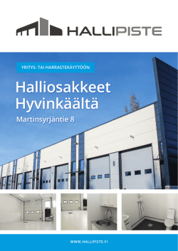 Lataa esite - hallipiste.fi