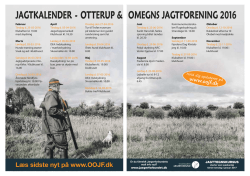 Aktivitetsprogram - Otterup & Omegns jagtforening