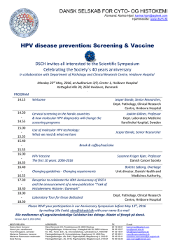 HPV møde 23 maj 2016