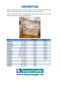 PRISLISTE GRIMSTAD