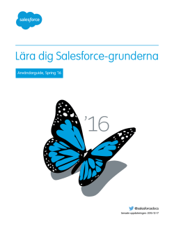 L&auml;ra dig Salesforce-grunderna