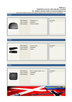 Katalog DAF XF106