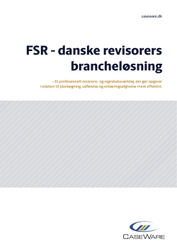 FSR - danske revisorers brancheløsning